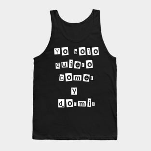 Camisa Chistosa en Español Funny Shirt in Spanish Tank Top